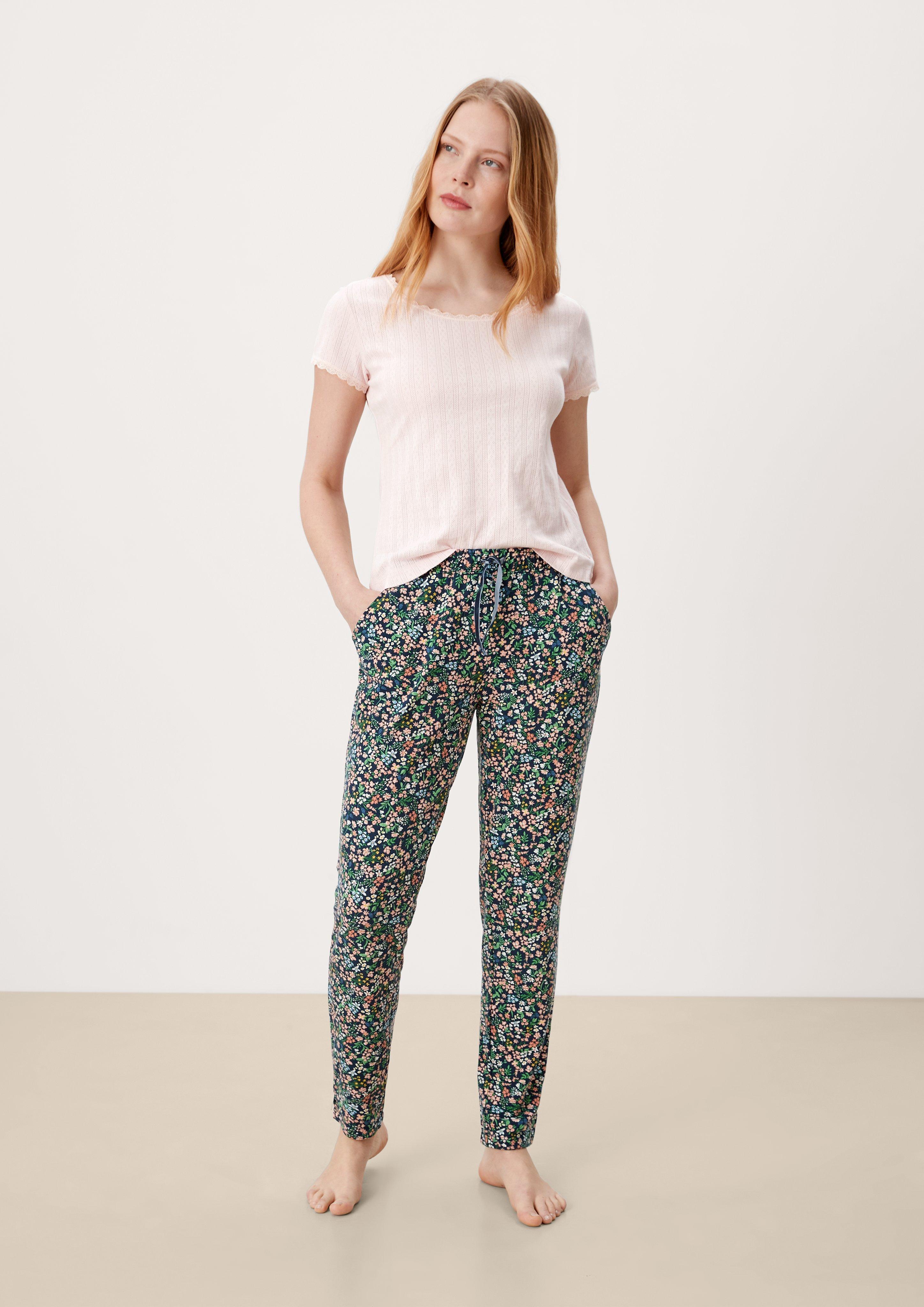 Pyjamaoberteil mit Pointellemuster  6006530-4110