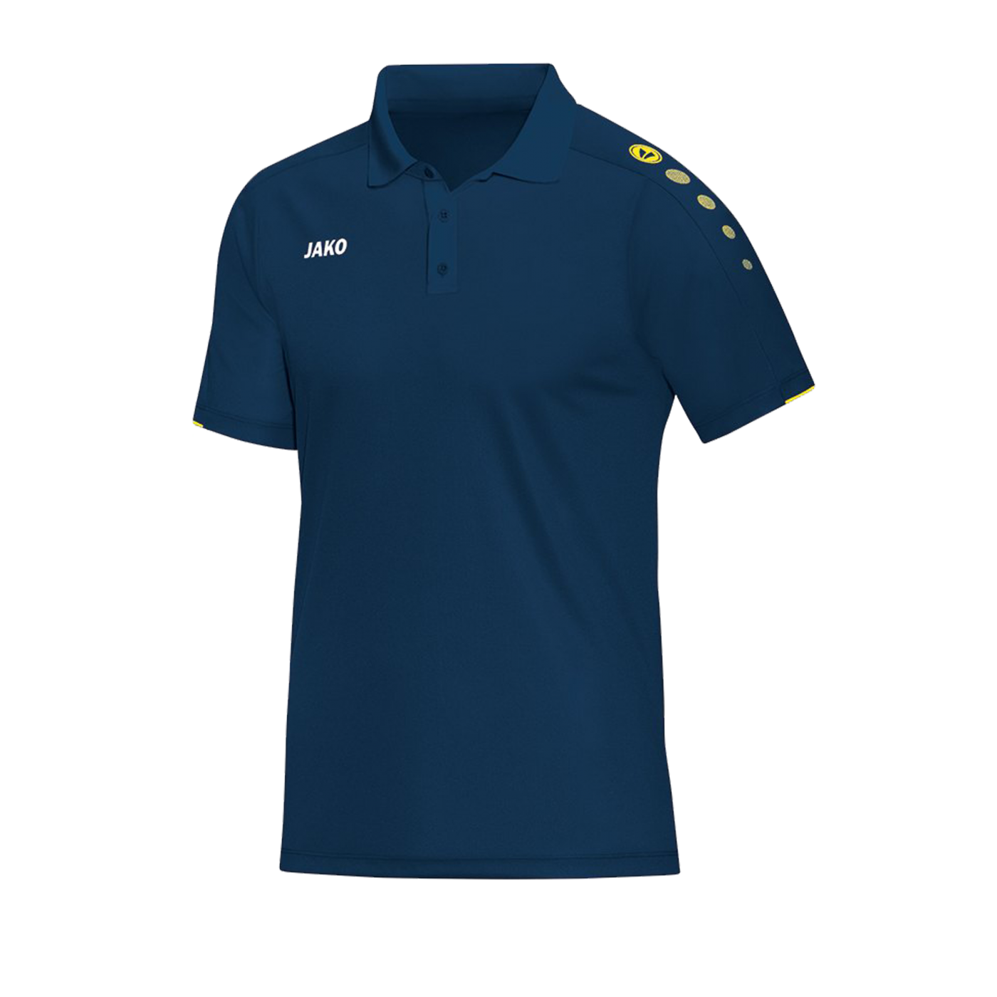 Jako Classico Poloshirt Blau Gelb F42