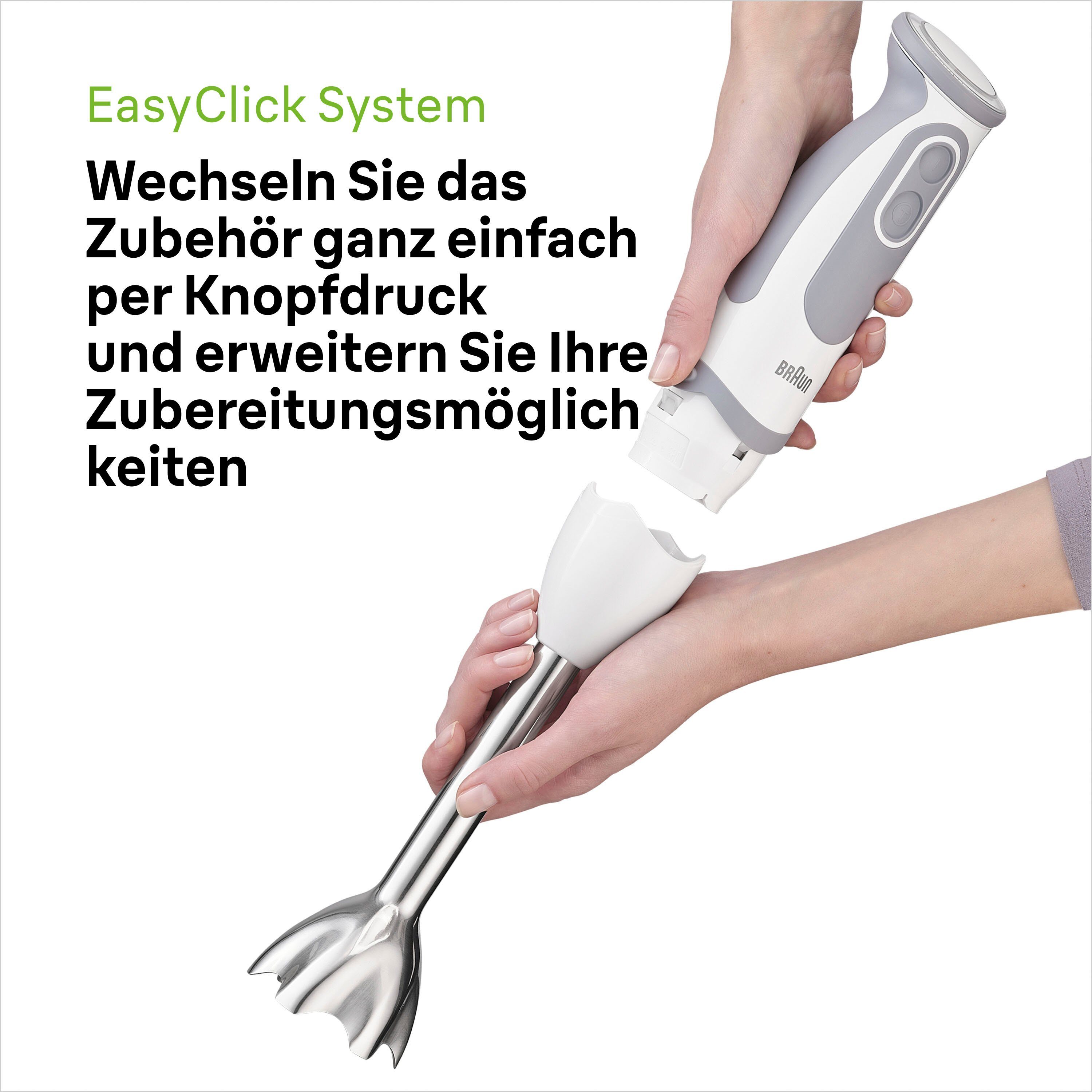 Braun Stabmixer MQ 5200 WH WH MultiQuick 5 Vario, 1000 W