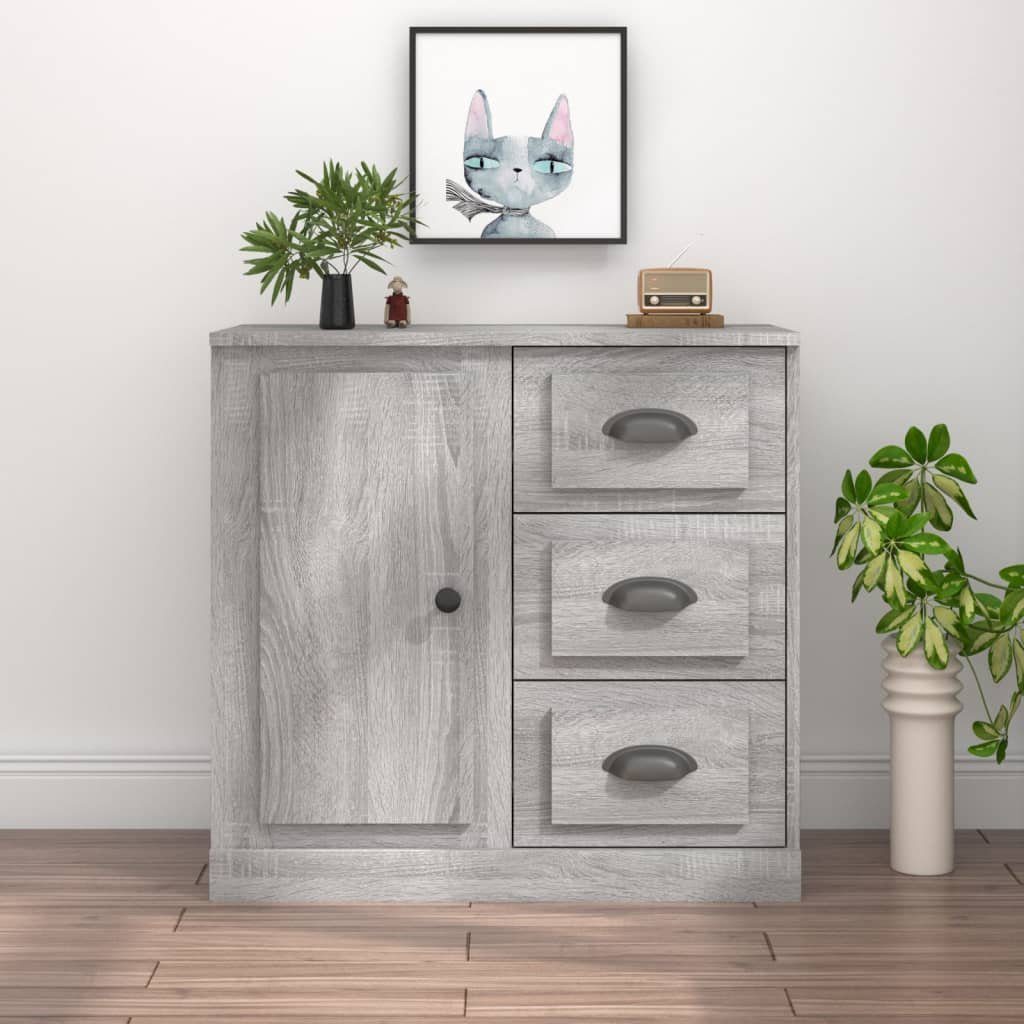 vidaXL Sideboard Sideboard Grau Sonoma 70x35,5x67,5 cm Holzwerkstoff (1 St)