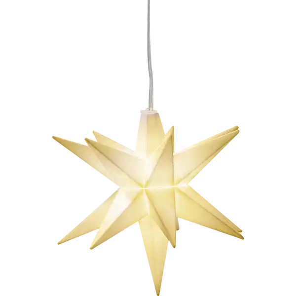 LED-Weihnachtsstern, 12 cm, weiß
