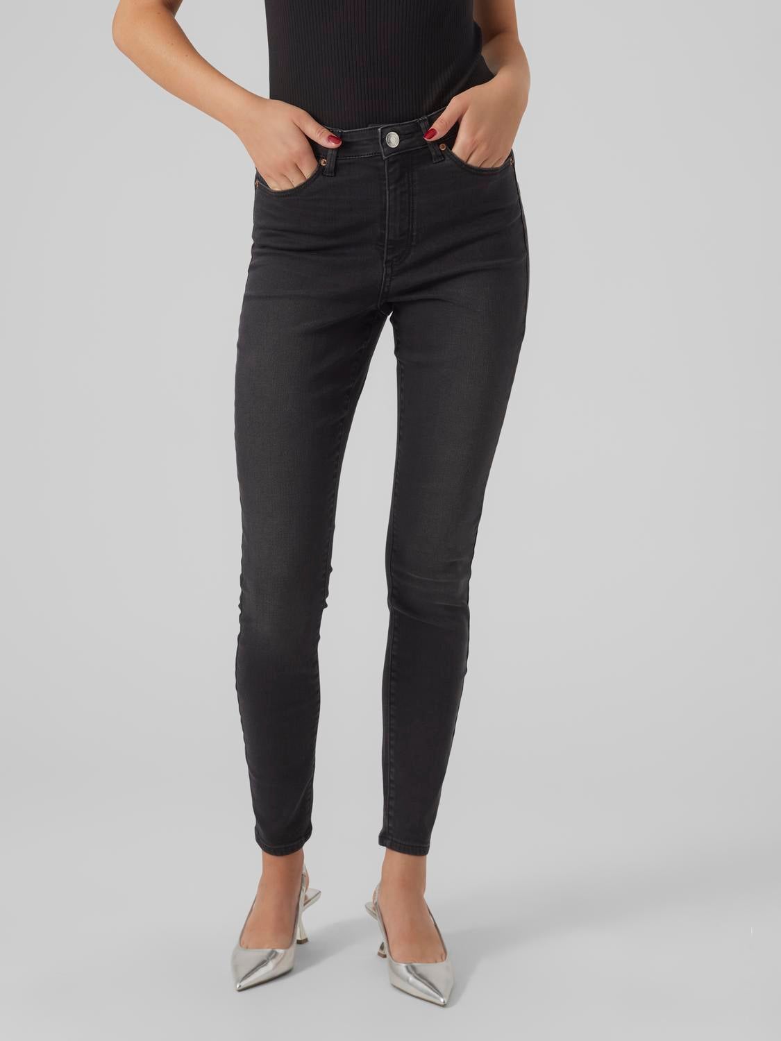VMSOPHIA Hohe Taille Skinny Fit Jeans