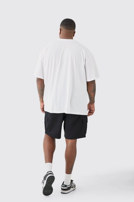 Plus Oversize T-Shirt mit Evil Teddy Print