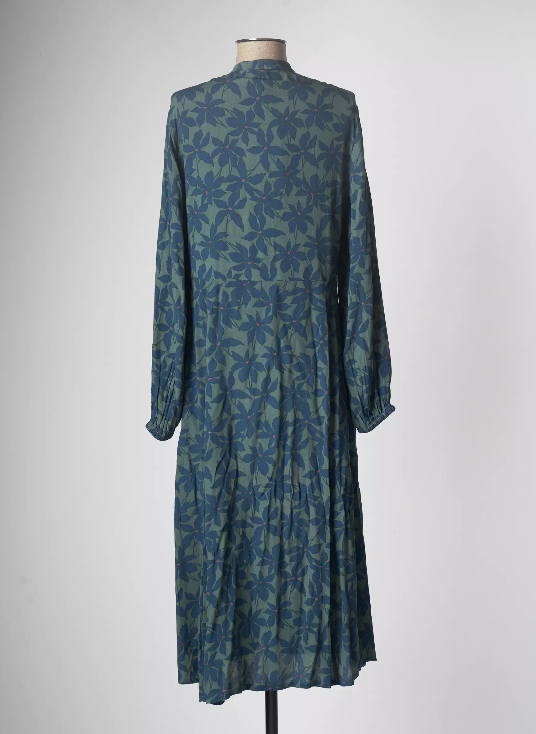 Yerse Robes Mi Longues Femme couleur vert
