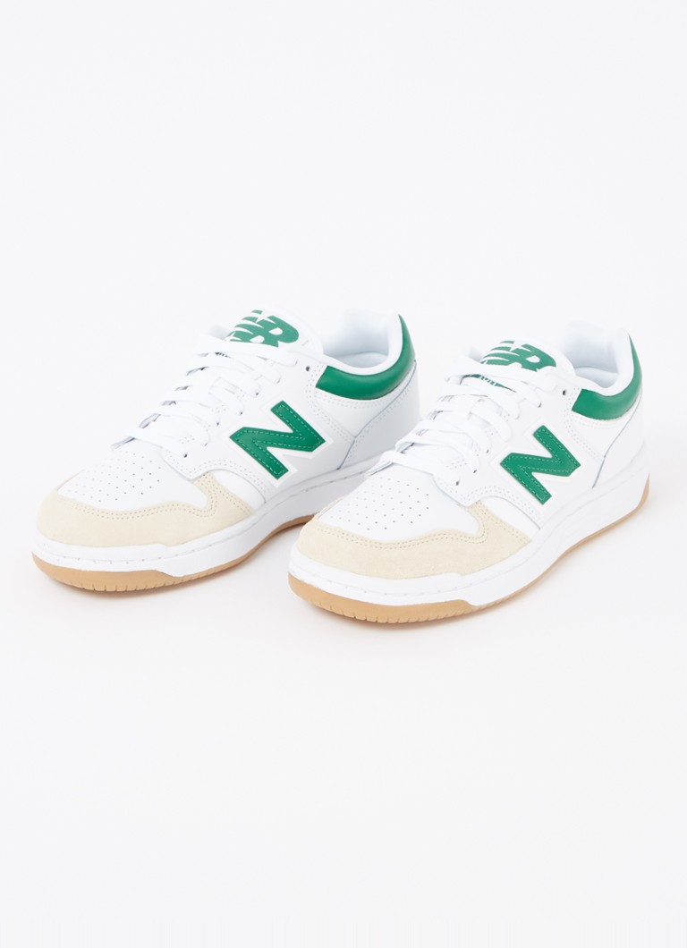 Teniși New Balance 480 din piele cu detalii întoarsă