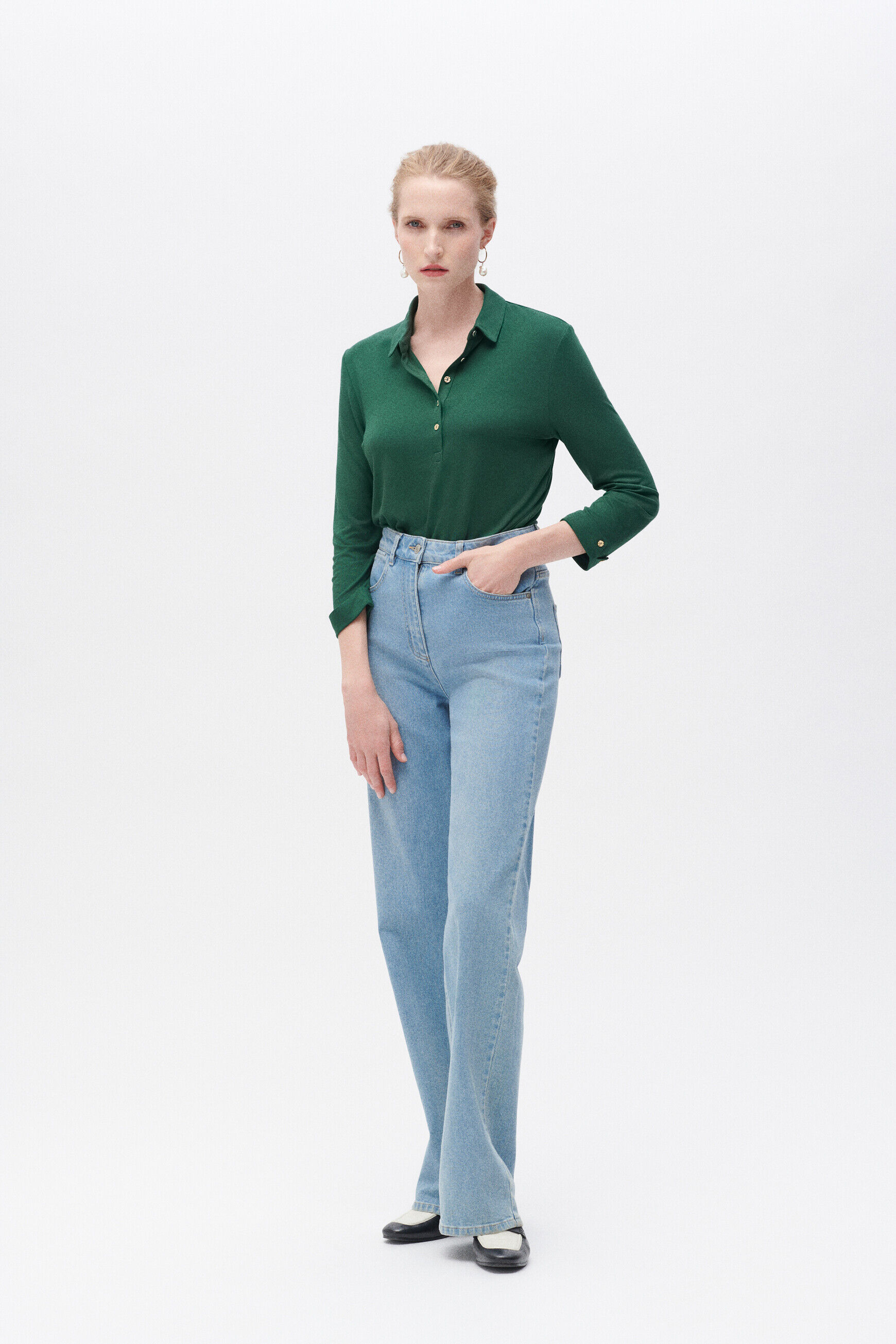 T-shirt tnina vert fonce femme