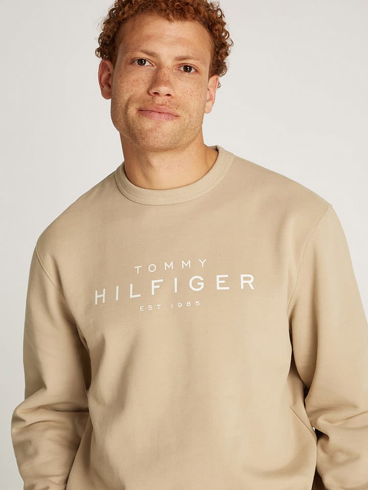 Tommy Hilfiger Sweatshirt in Beige günstig kaufen