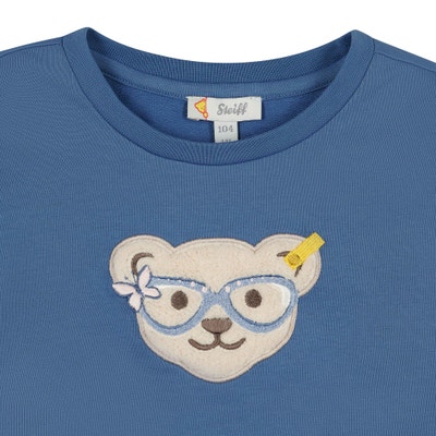 Sweatshirt, mittelblau für Mädchen