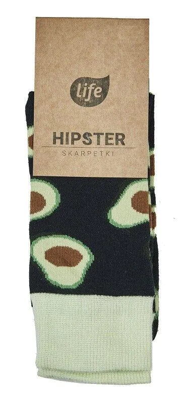 Pamučne hipster čarape s uzorkom avokada, veličina 43-46