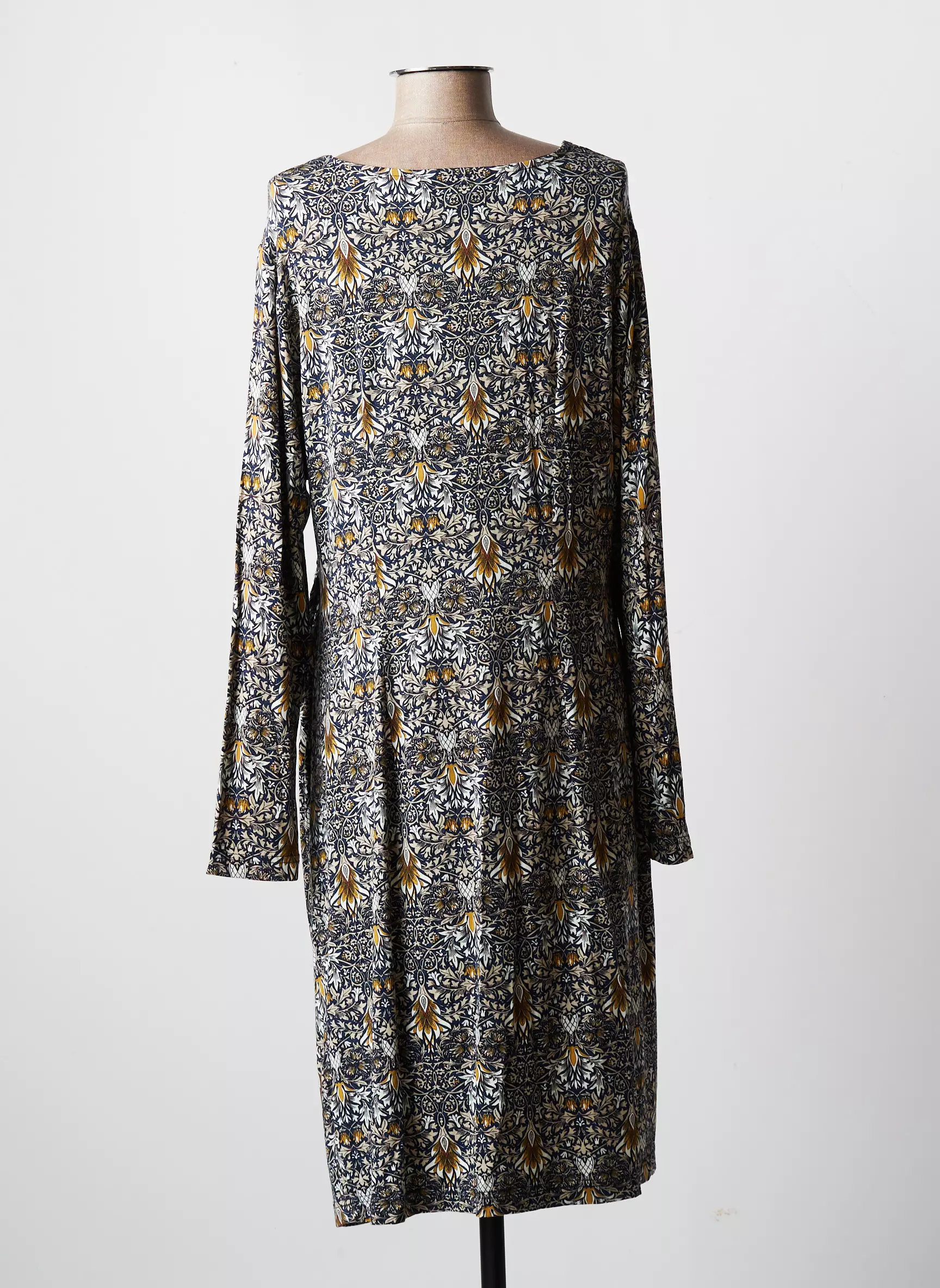 Brandtex Robes Mi Longues Femme couleur bleu