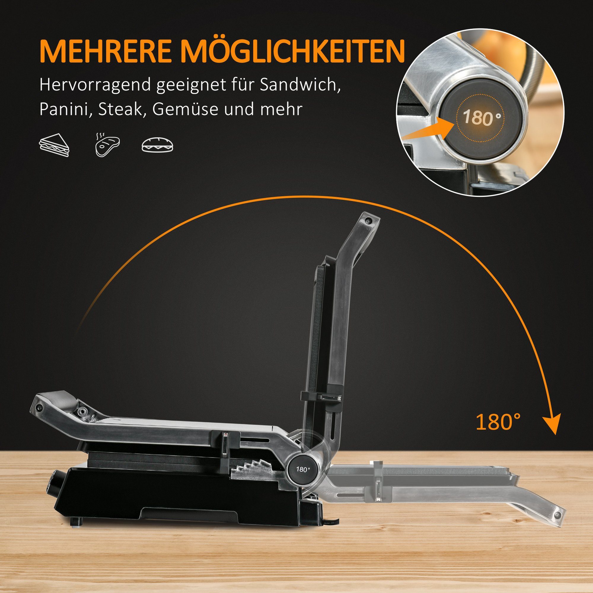 HOMCOM Raclette Elektrogrill