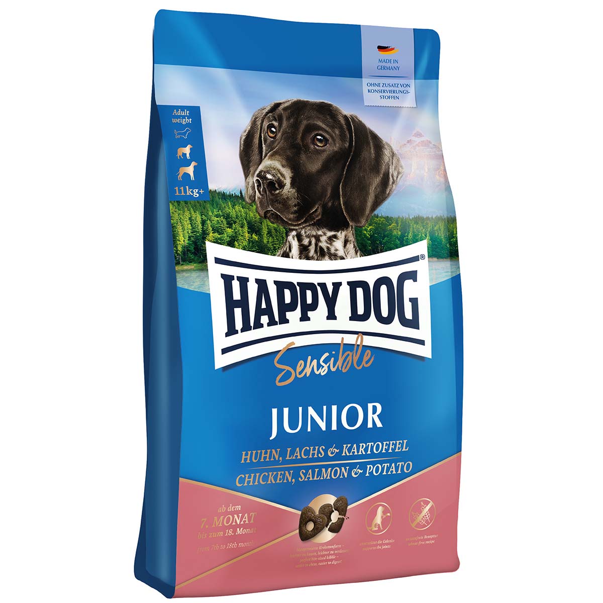 Happy Dog Supreme Sensible Junior Huhn, Lachs & Kartoffel