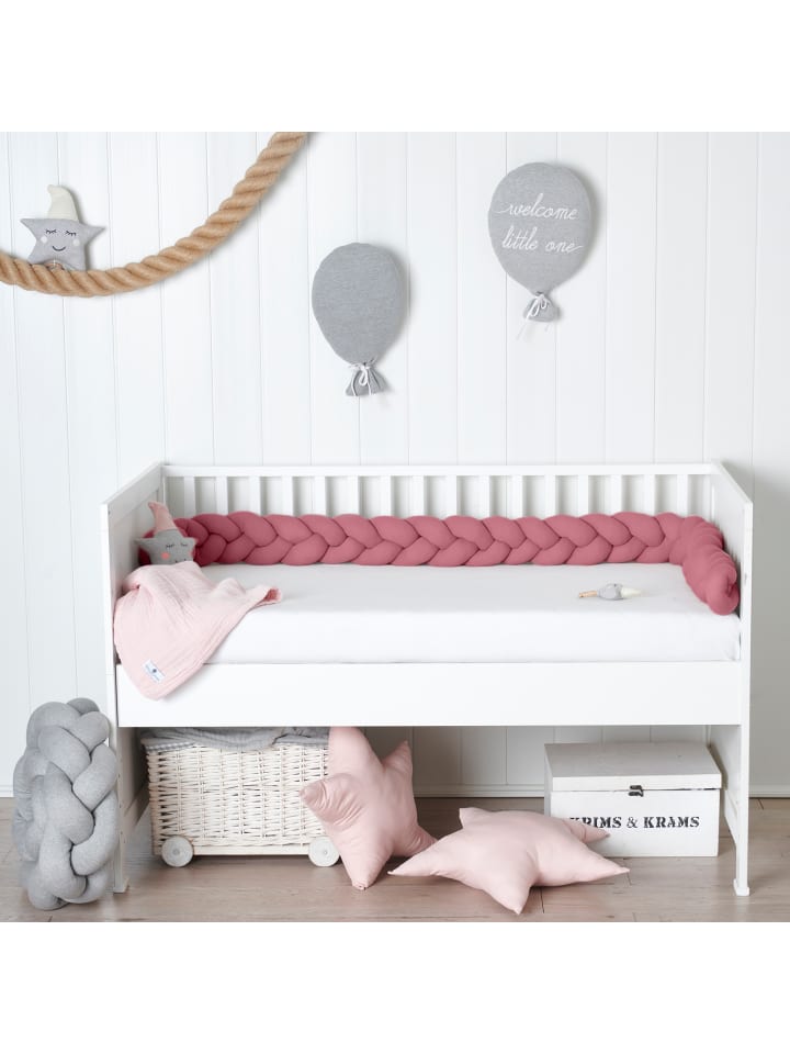nordic coast company  Bettschlange geflochten Jersey Beere  günstig kaufen onesize