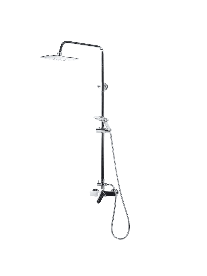 Beliani Wannenarmaturen HOWICK in Silber - (W) 20 x (H) 115 x (L) 36 cm günstig kaufen onesize