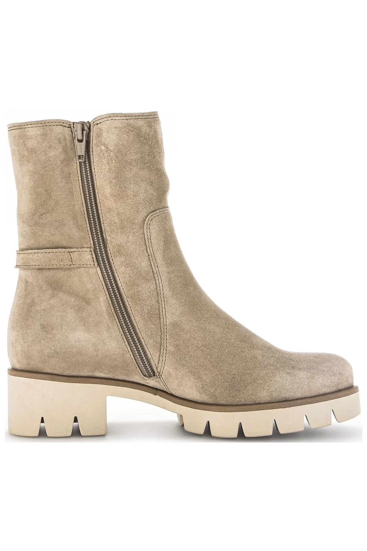 GABOR  Stiefelette - Beige - Blockabsatz