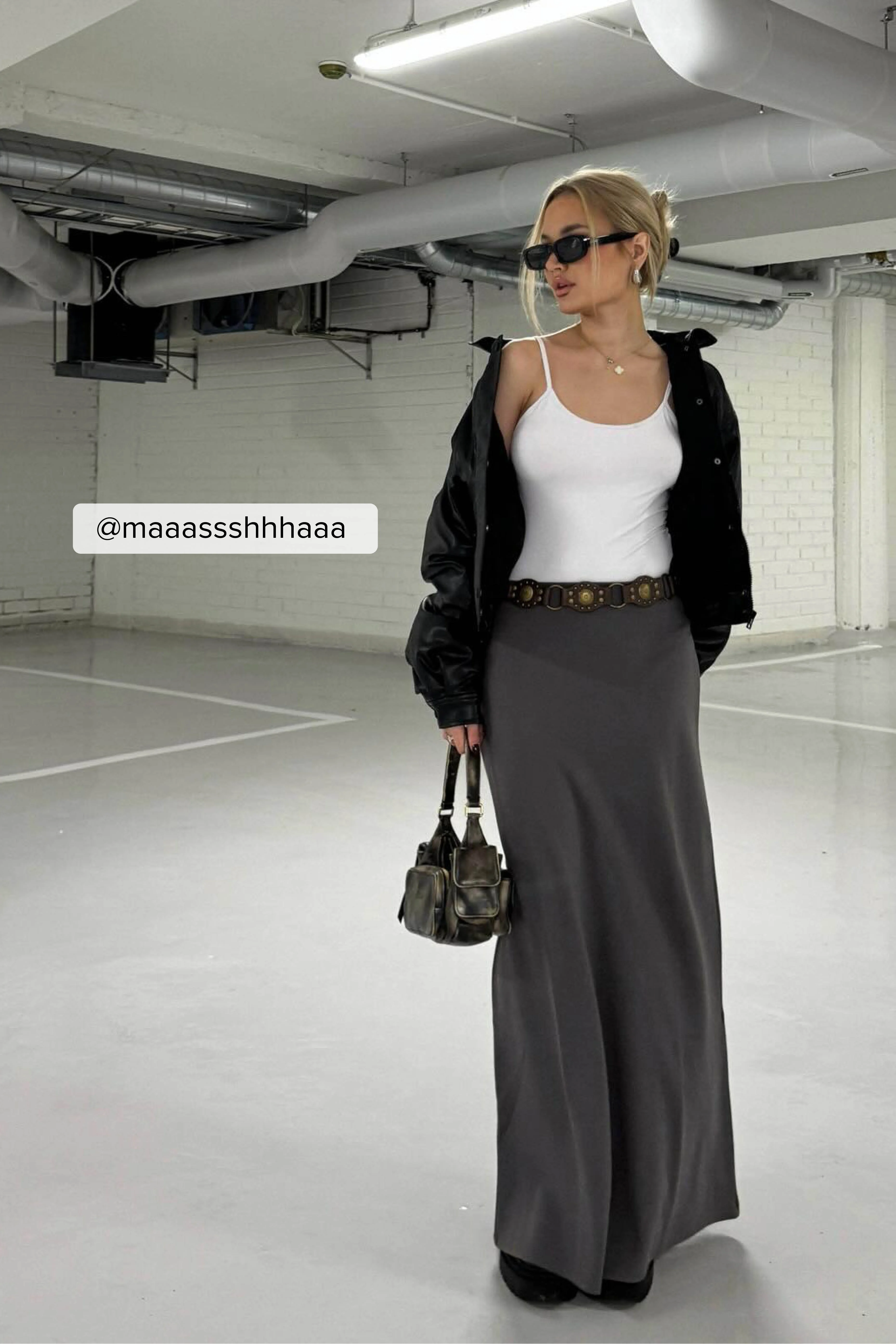 Soft Line Flowy Maxi Skirt
