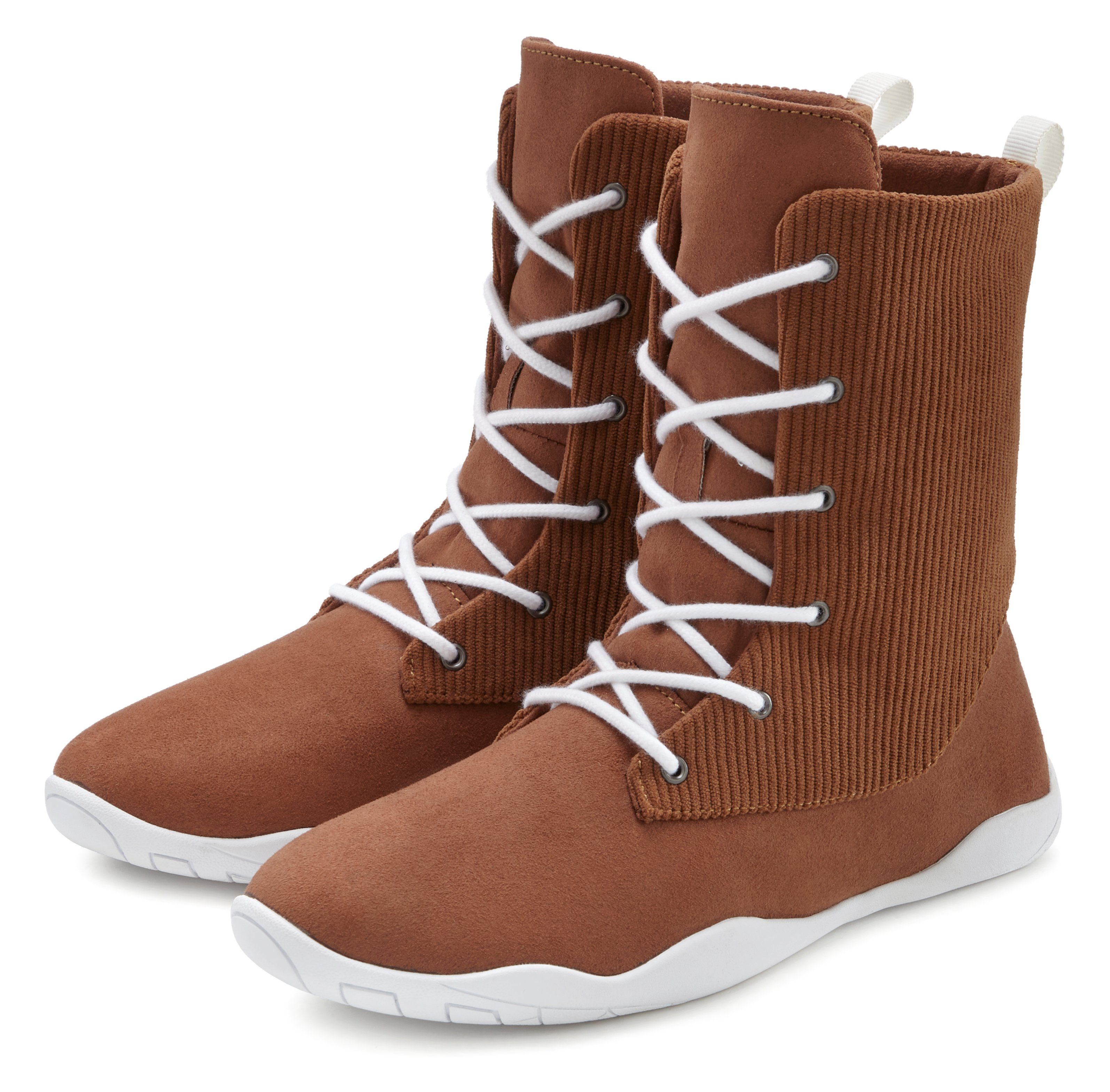 LASCANA Schnürboots Stiefel, Stiefelette, superleicht VEGAN