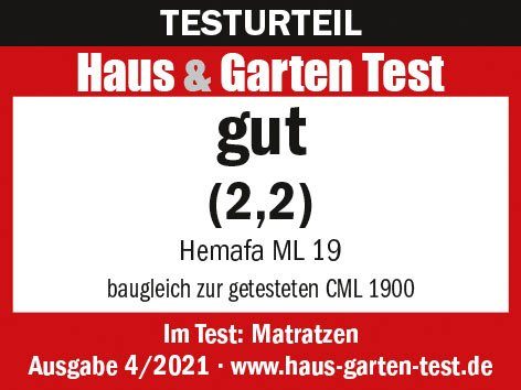 Komfortschaummatratze ML 19, Murmelland, 19 cm hoch