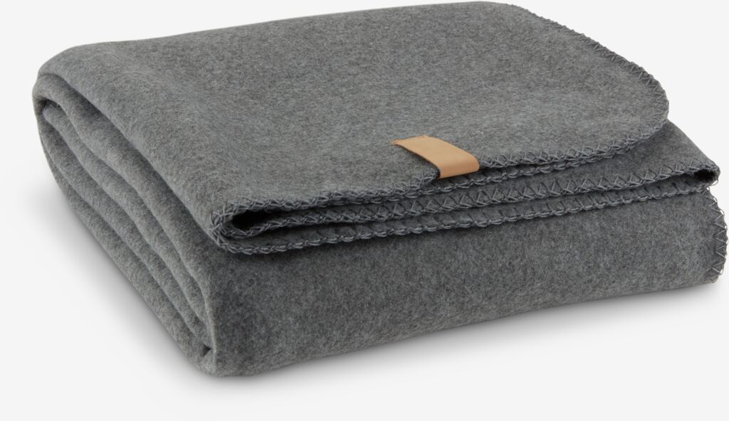 DAGLILJE Fleece Blanket DAGLILJE 130x170 Dark Gray