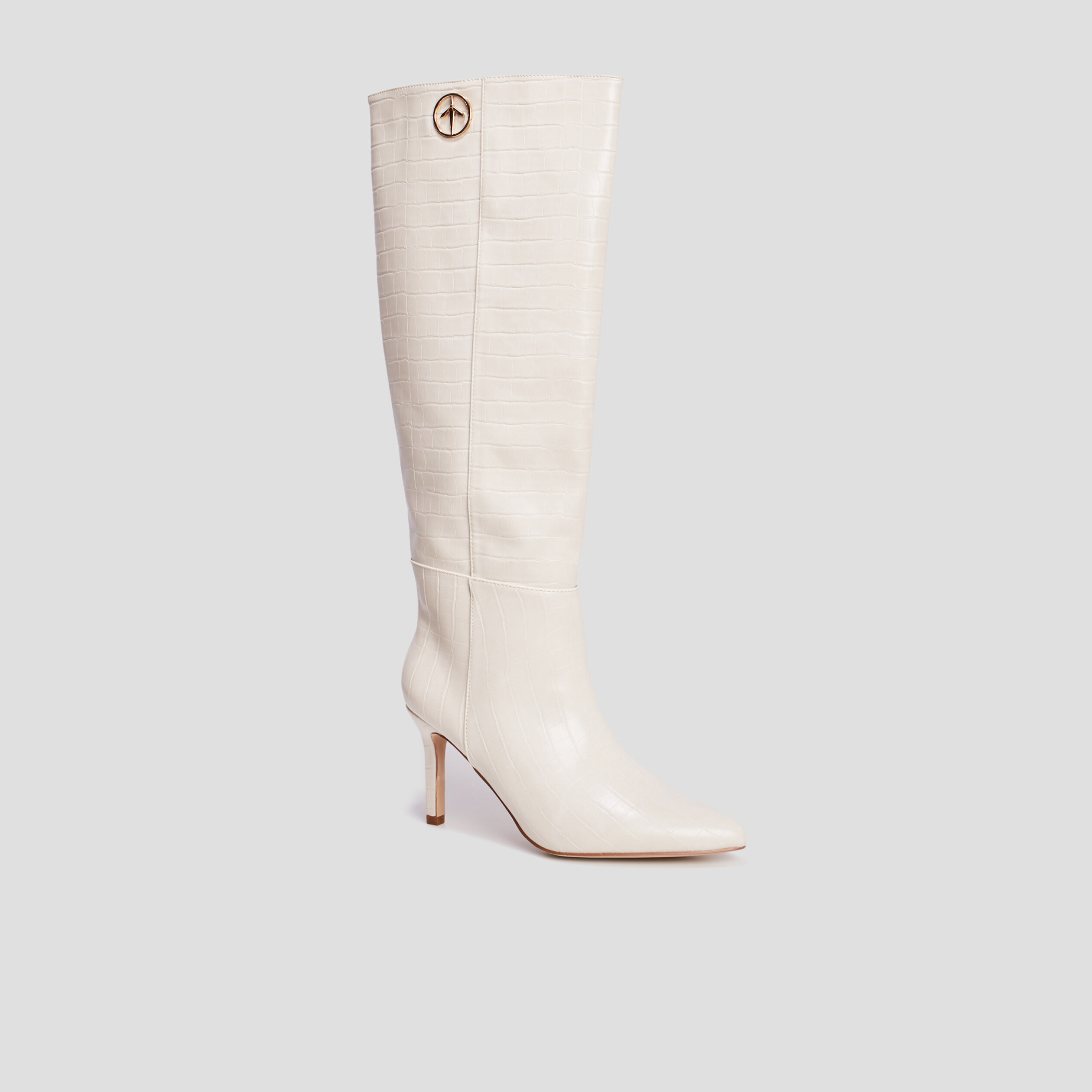 Bottes vernies croco Mosquitos blanc femme | La Halle