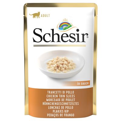 20 + 4 gratis! 24 x 85 g Schesir Jelly Pouch