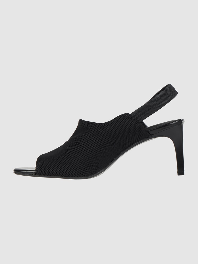 Sandalette aus Mesh in schwarz