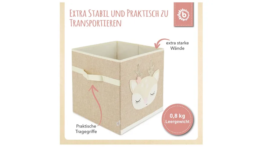 Bieco - Aufbewahrungsbox Reh Ella