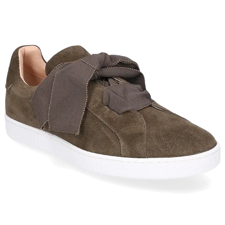 Unützer - Sneaker low 8254 Veloursleder khaki - grün