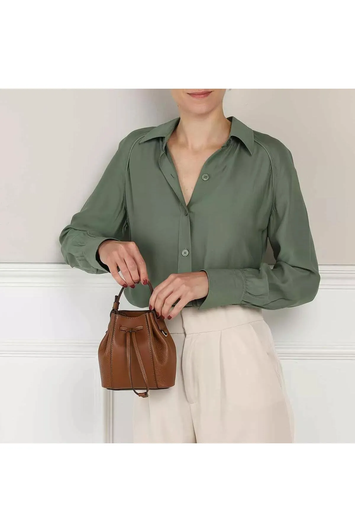 FURLA  MIASTELLA MINI BUCKET BA Cognac