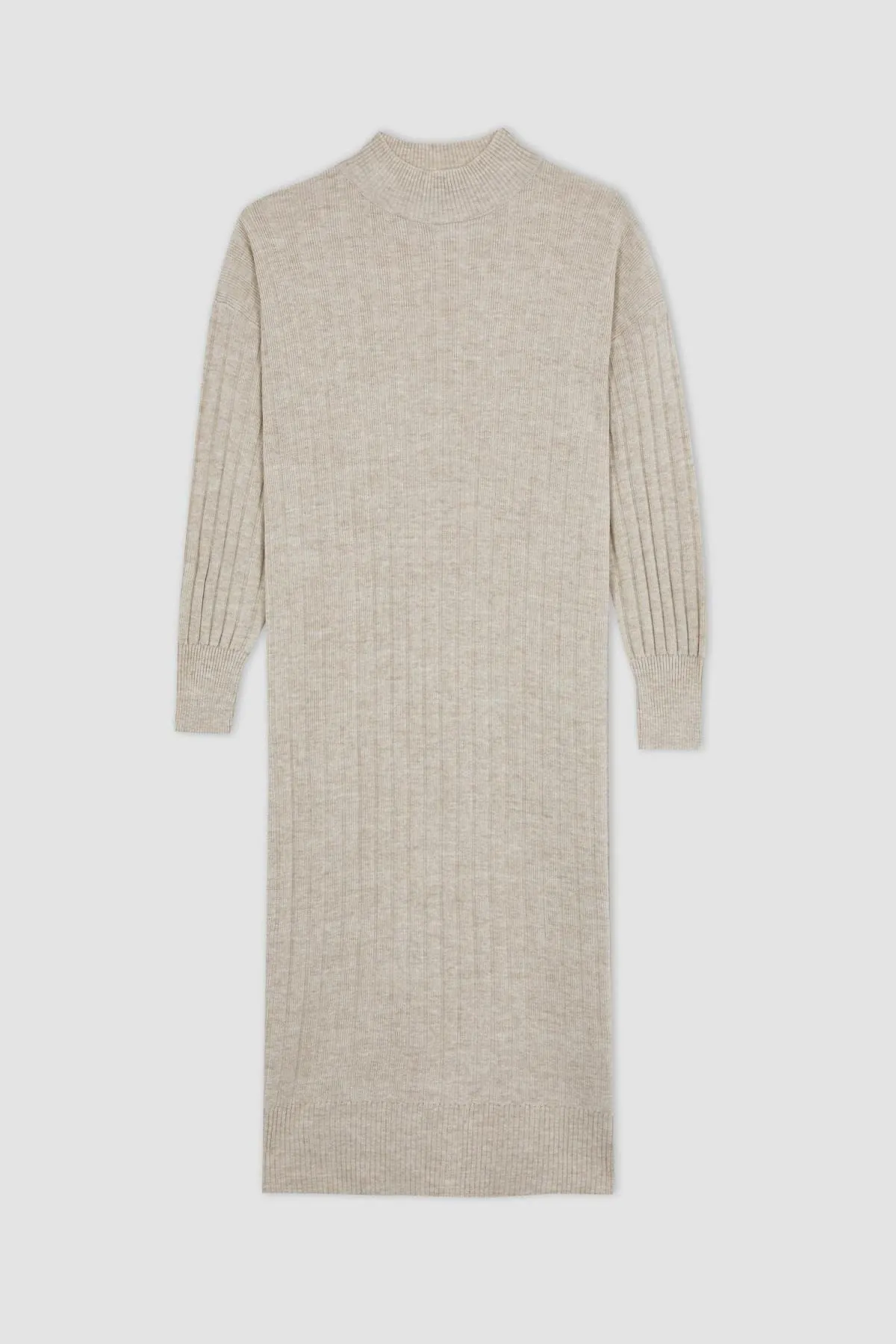 DeFacto  Kleid mit normaler Passform und halbem Rollkragen und langen Ärmeln W0986az23wn