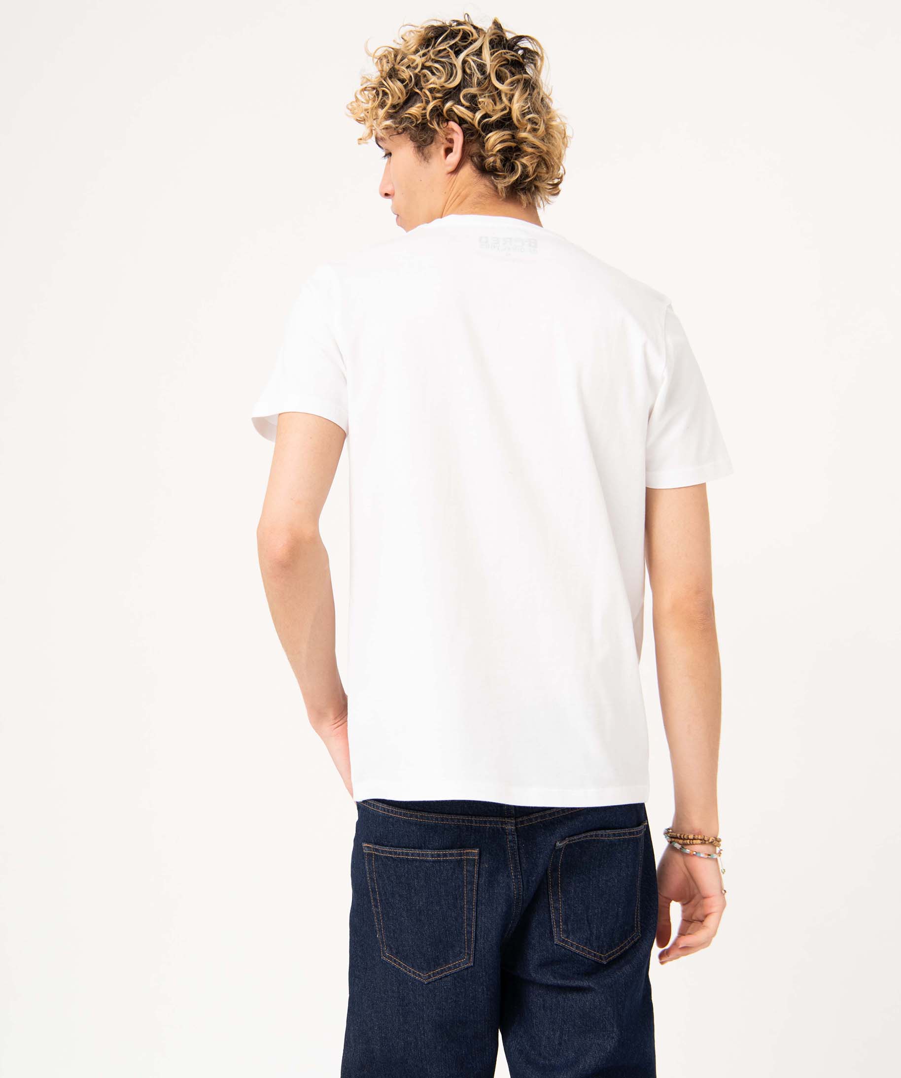 Tee-shirt homme imprimé à manches courtes - Bored of Direc... blanc | GEMO