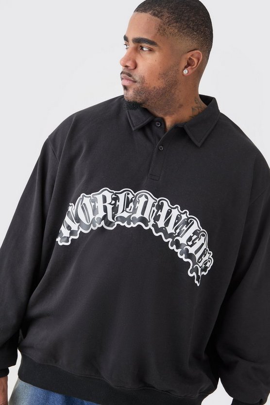 Plus Oversize Worldwide Poloshirt