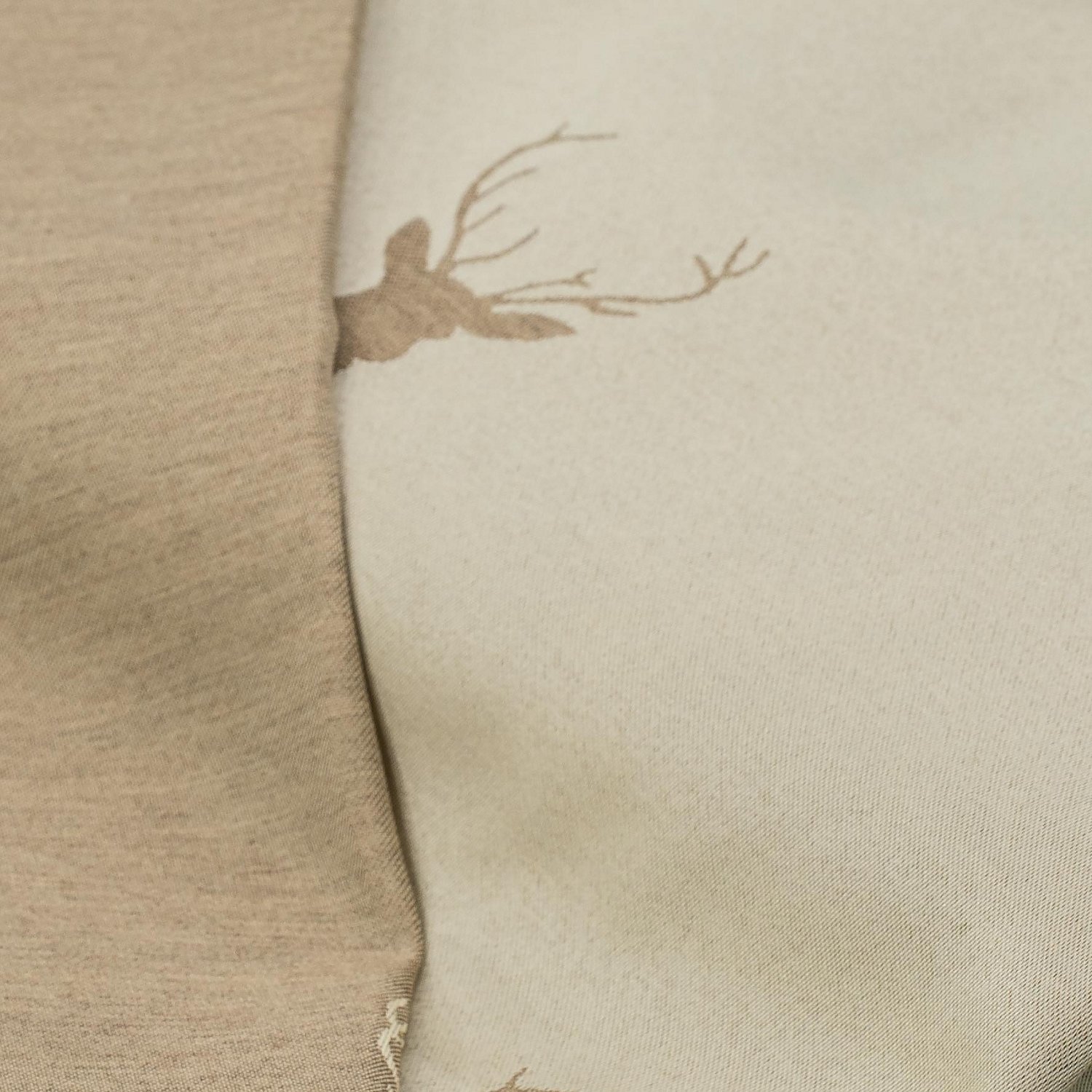 Jacquard Hirsch, natur/beige
