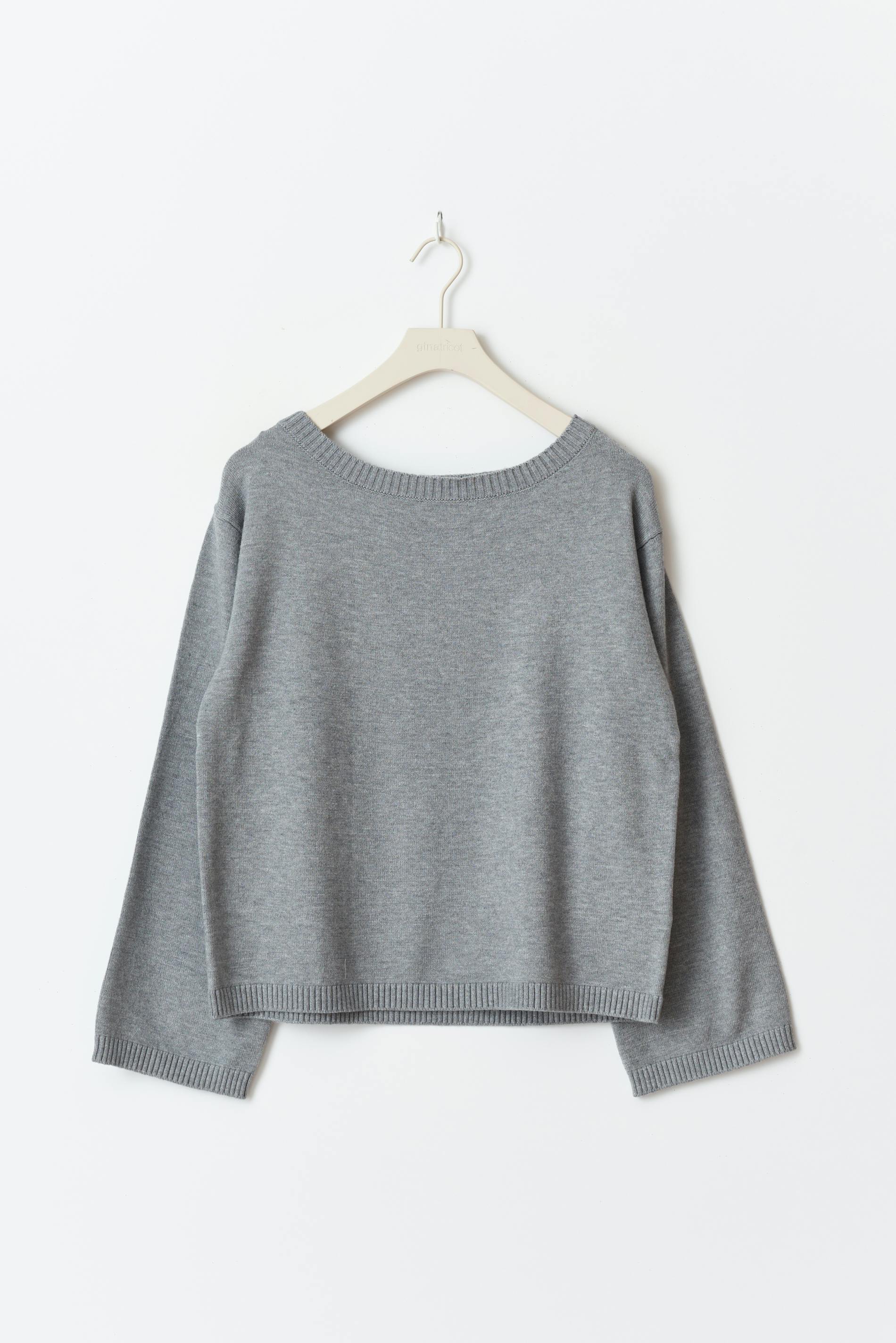 Knitted boatneck top