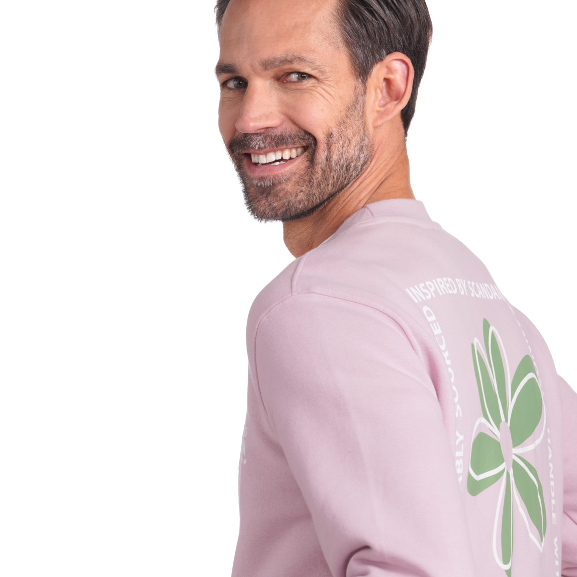 Herren Sweatshirt mit gummiertem Print