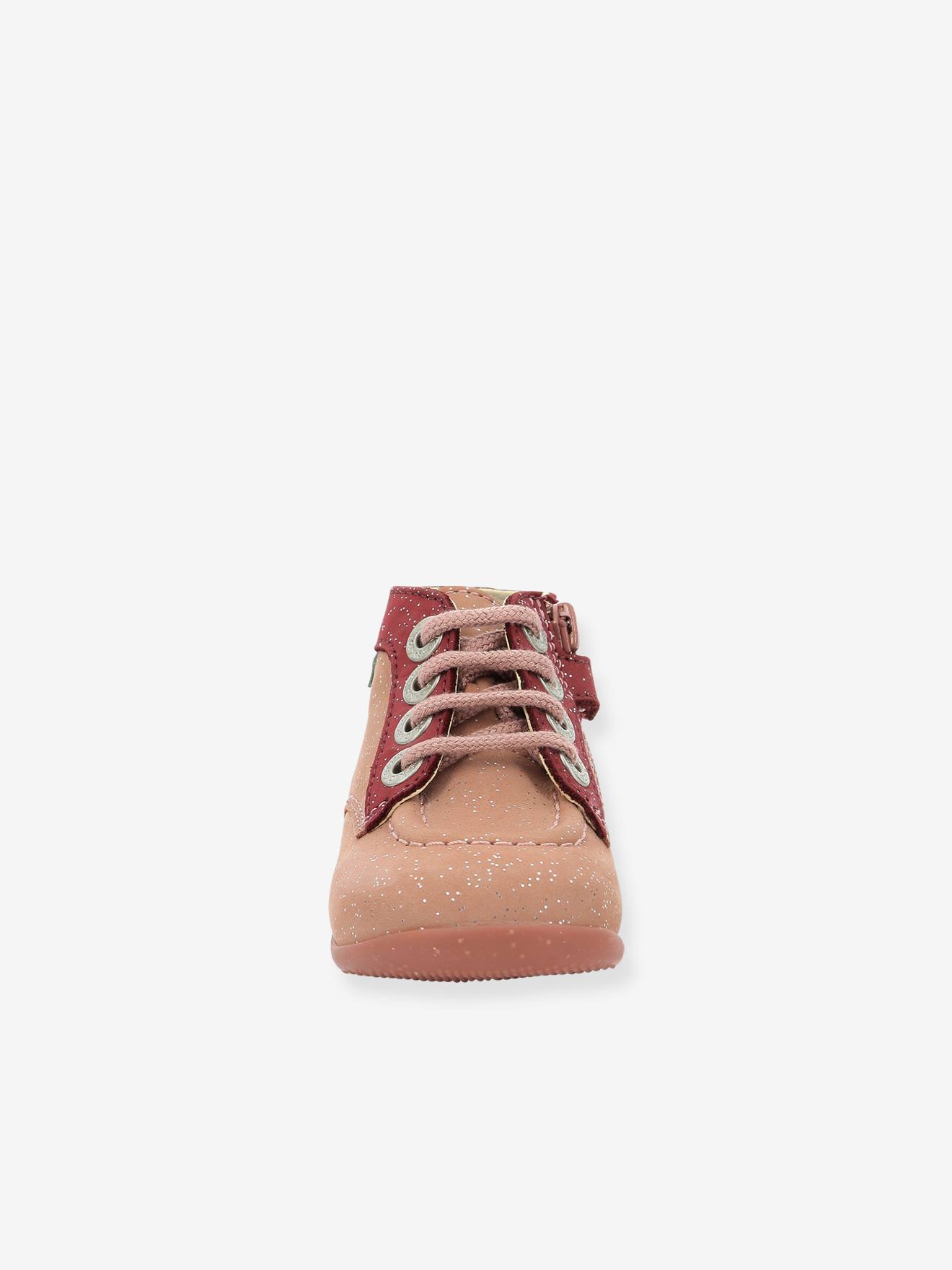 Kickers Mädchen Baby Lauflern-Boots BONZIP 2 KICKERS - rosa