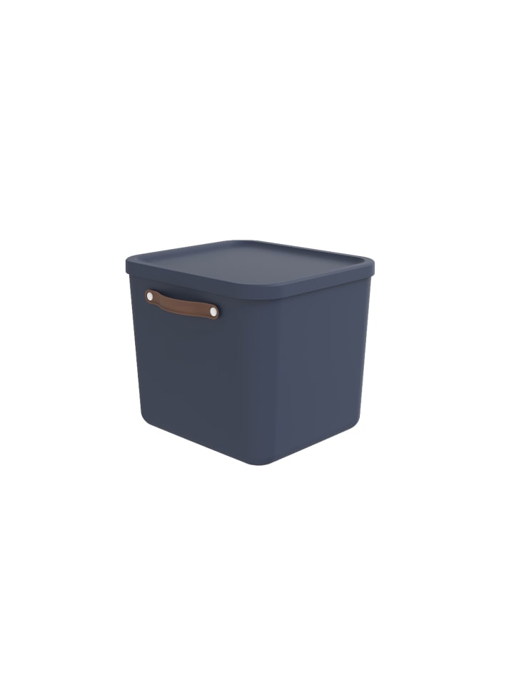 Rotho Aufbewahrungsbox mit Deckel 40 l MALOJA in Midnight blau günstig kaufen onesize