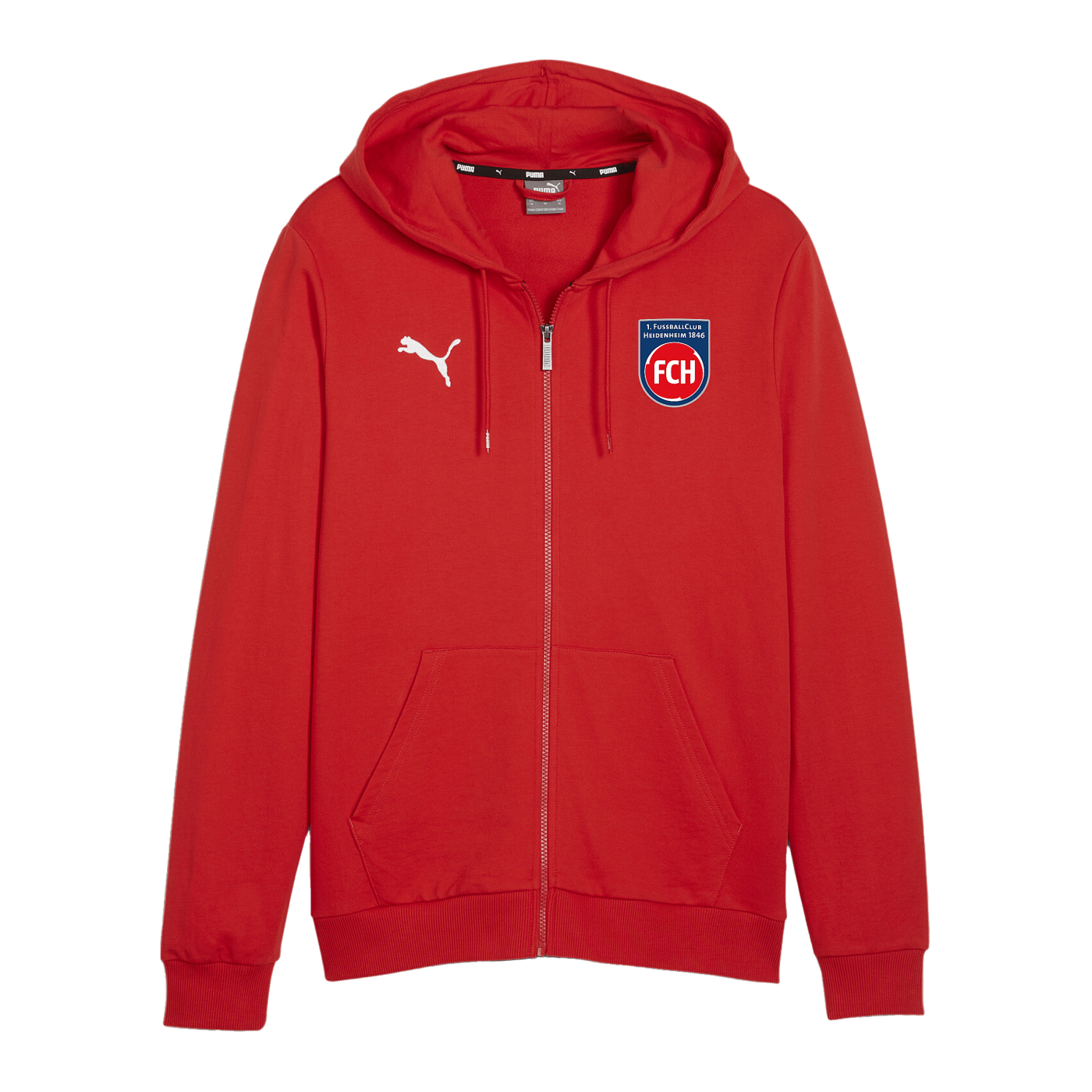 PUMA 1. FC Heidenheim Kapuzenjacke Rot F01
