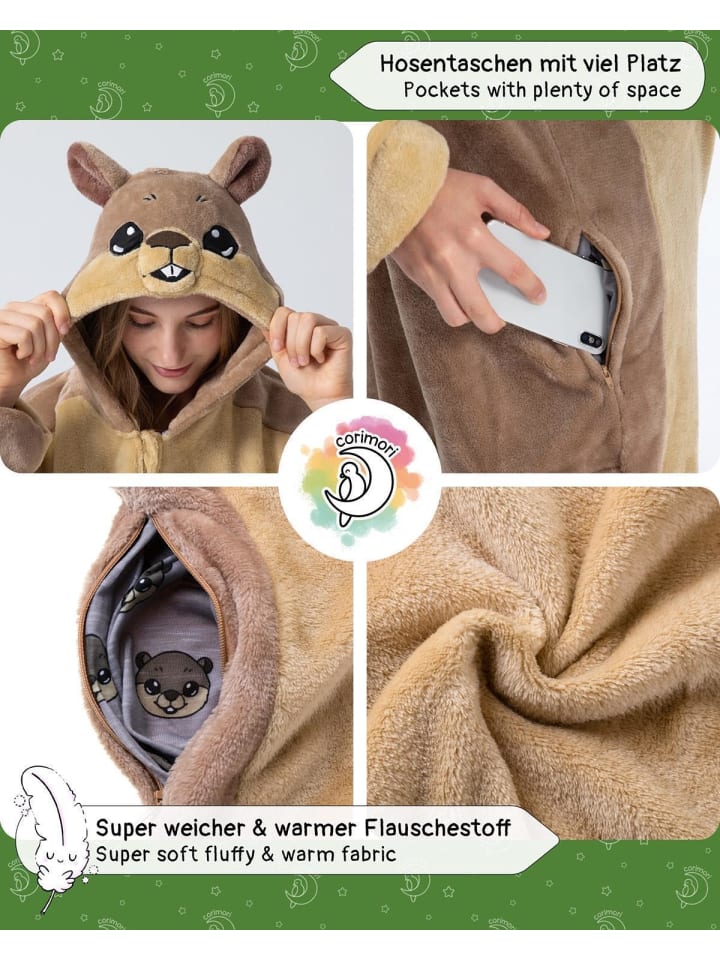 Corimori Murmeltier-Kostüm Fasching in Braun günstig kaufen