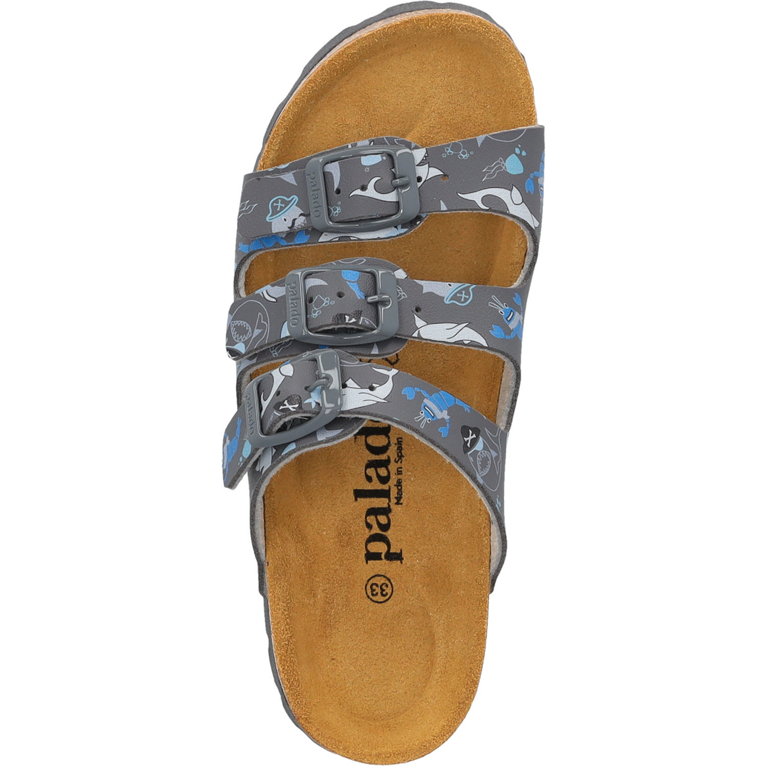 Palado Kids Capri B Print, Pantoletten, Kinder, Grau Nautic