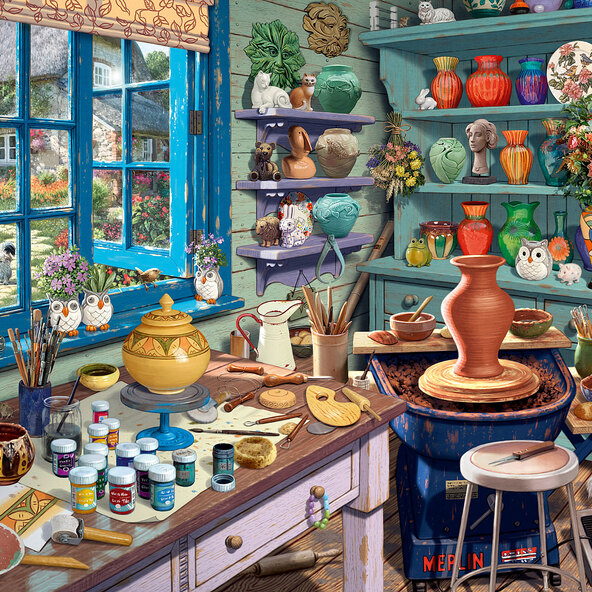 Secret Puzzles 1000 Teile, Künstler-Atelier