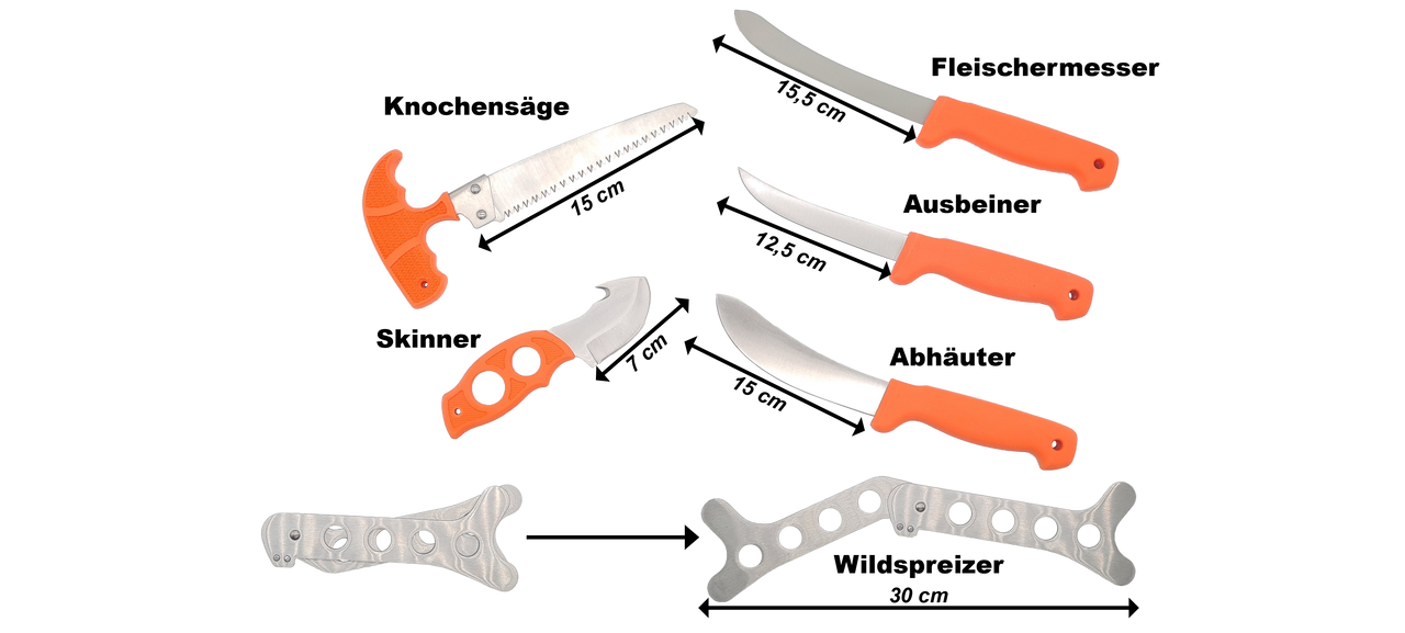 Berger & Schröter Zerwirkmesserset 7 tlg.
