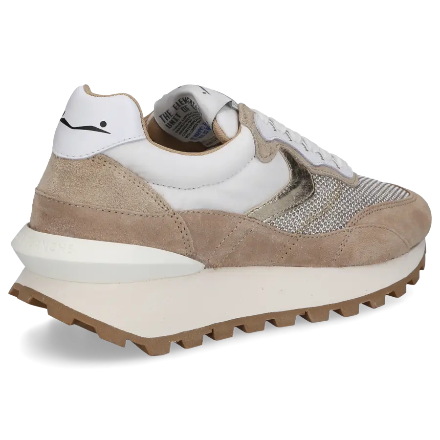 VOILE BLANCHE - Sneaker low QWARK Veloursleder - beige
