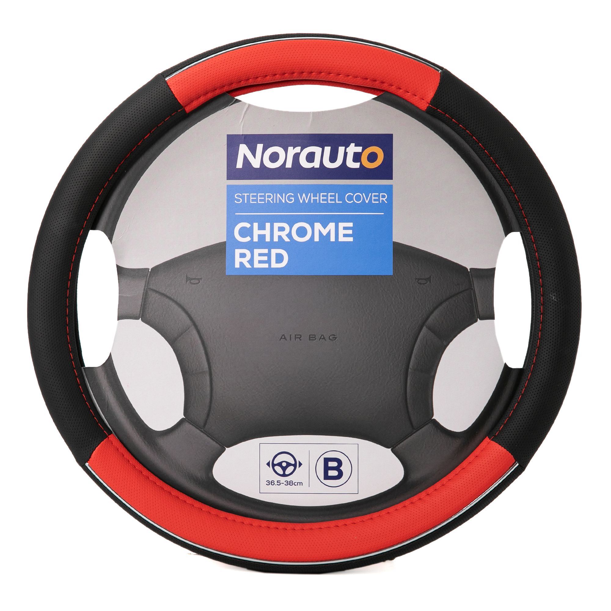 Norauto Lenkradbezug chrome-rot - ATU