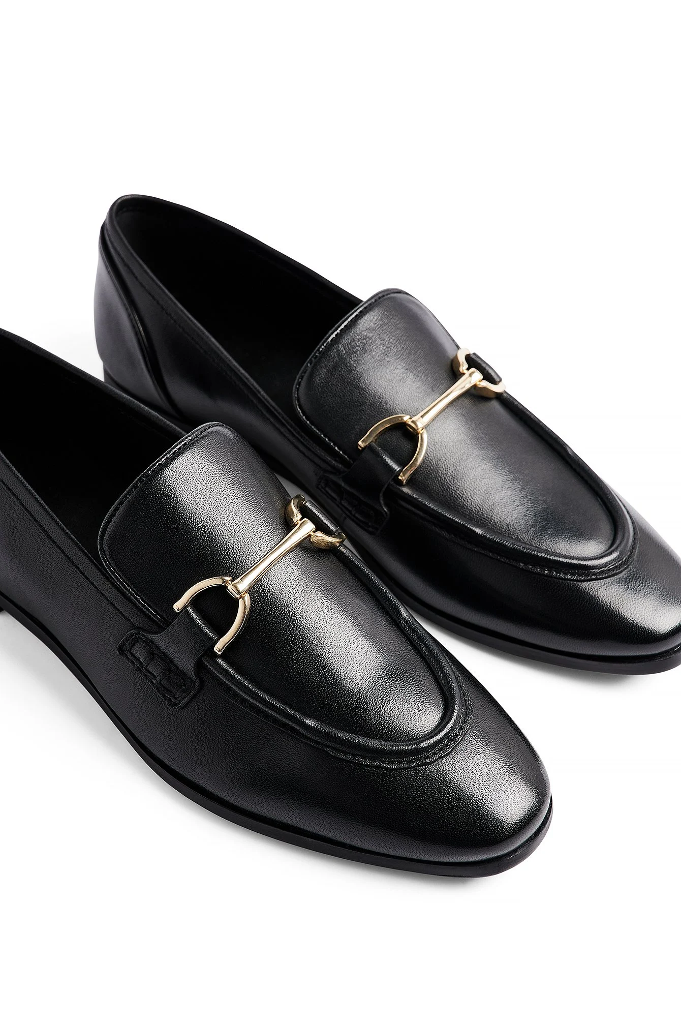 Schmale Leder-Loafer