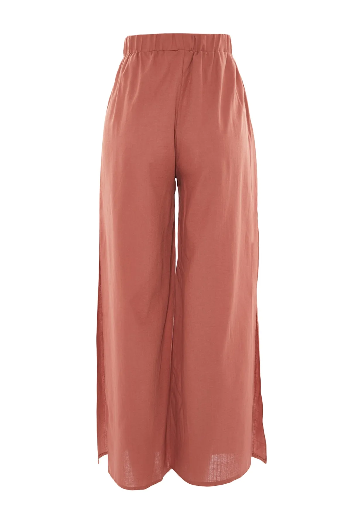 Trendyol Collection  Zimtgewebte Hose aus 100 % Baumwolle TBESS21PL0493