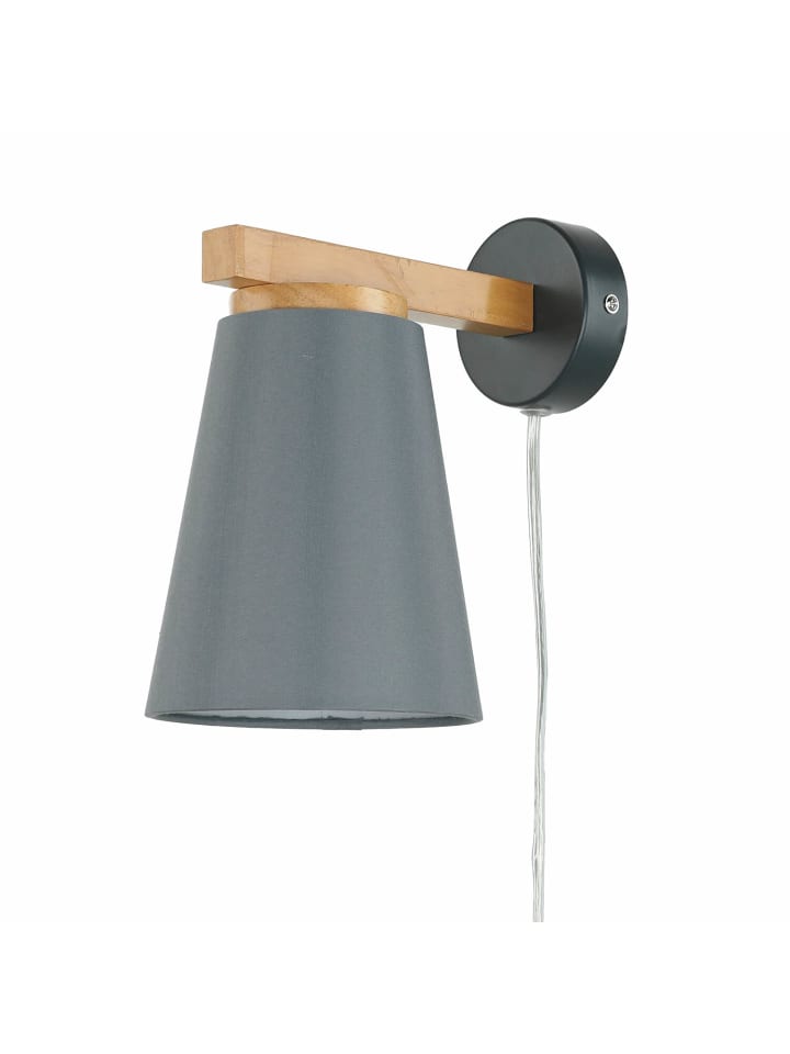 Licht-Erlebnisse Wandlampe in Holz Grau günstig kaufen onesize
