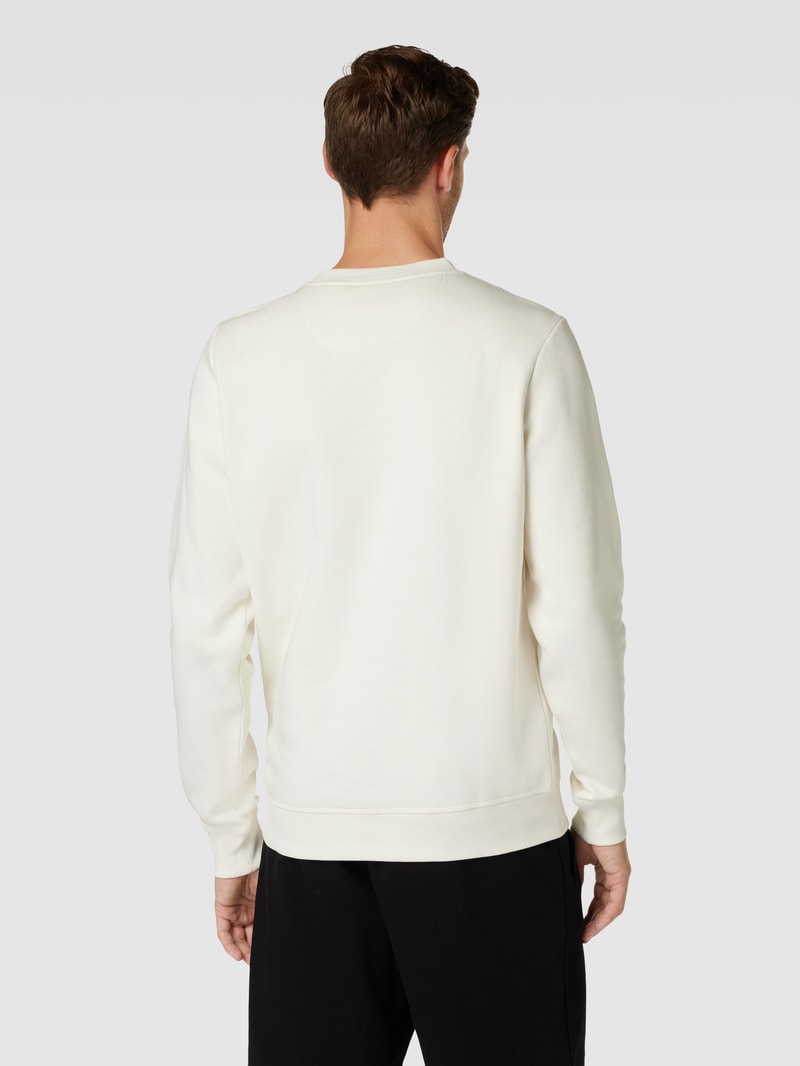 Sweatshirt mit Rundhalsausschnitt Modell 'TILO' in offwhite