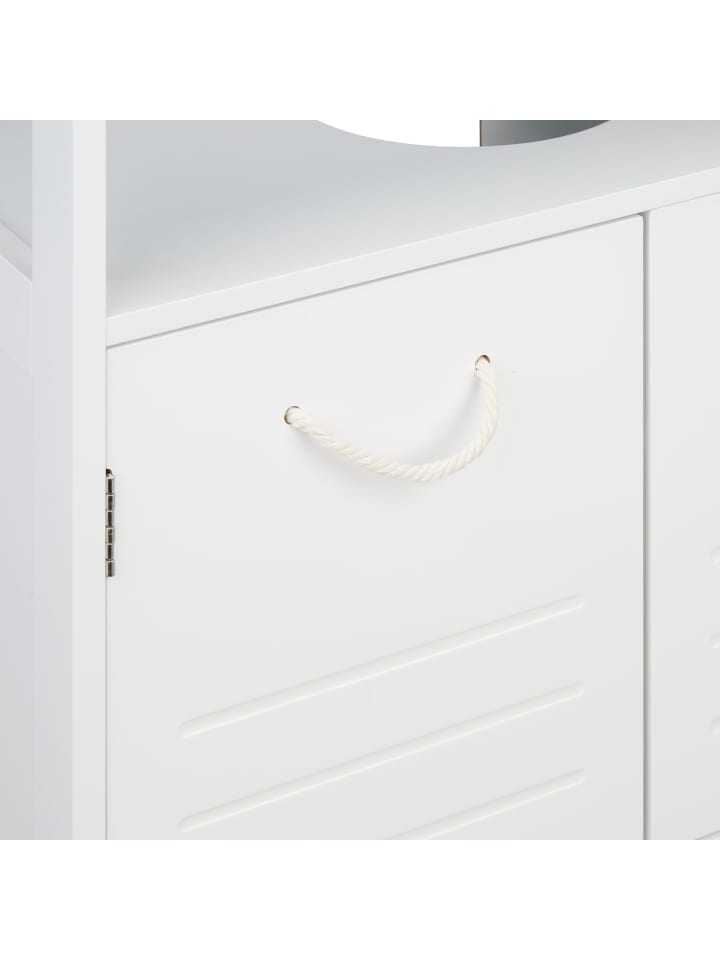 relaxdays Waschbeckenunterschrank in Weiß - (B)60 x (H)60 x (T)30 cm günstig kaufen onesize