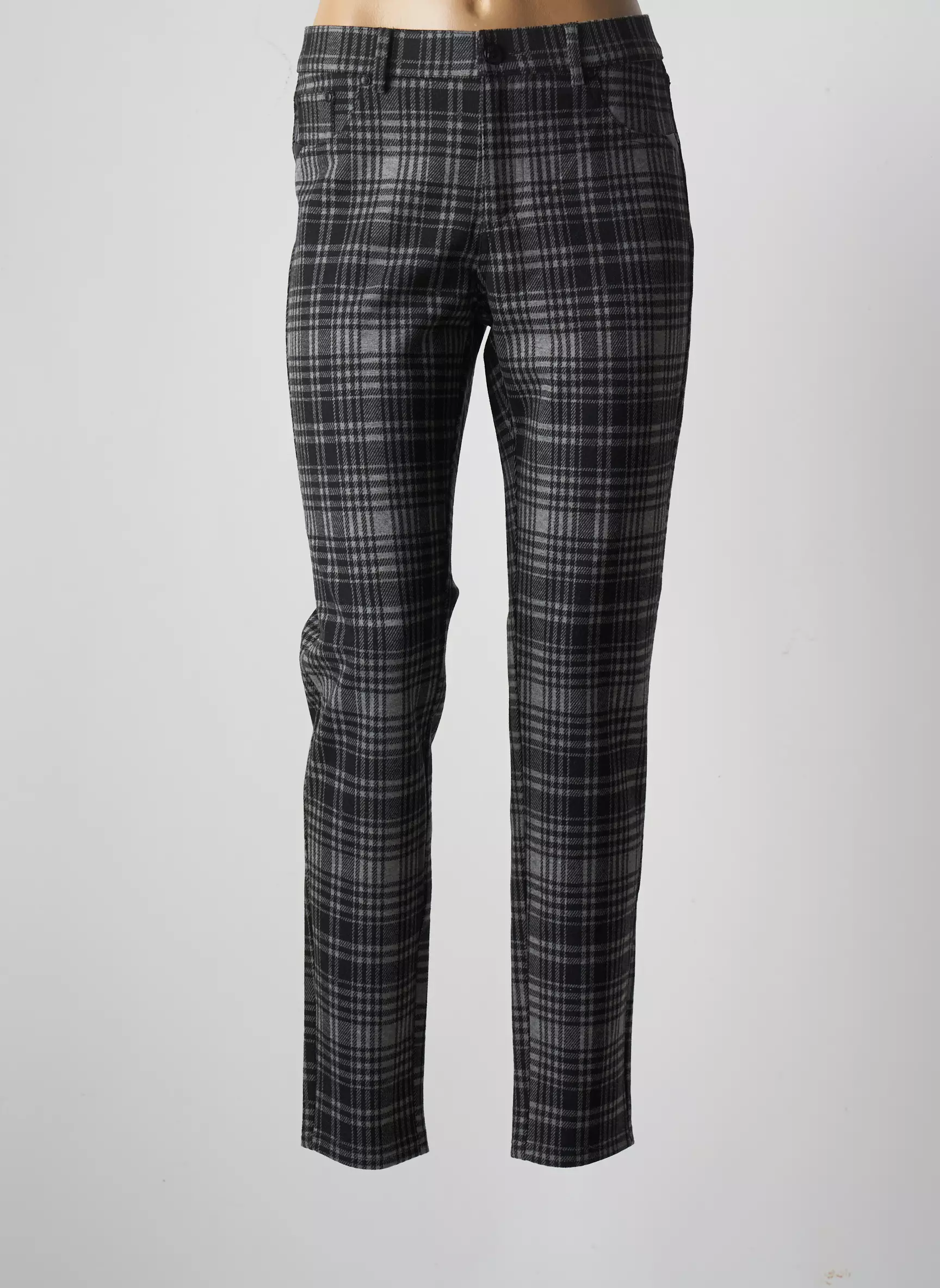 Lcdn Pantalons Slim Femme couleur gris